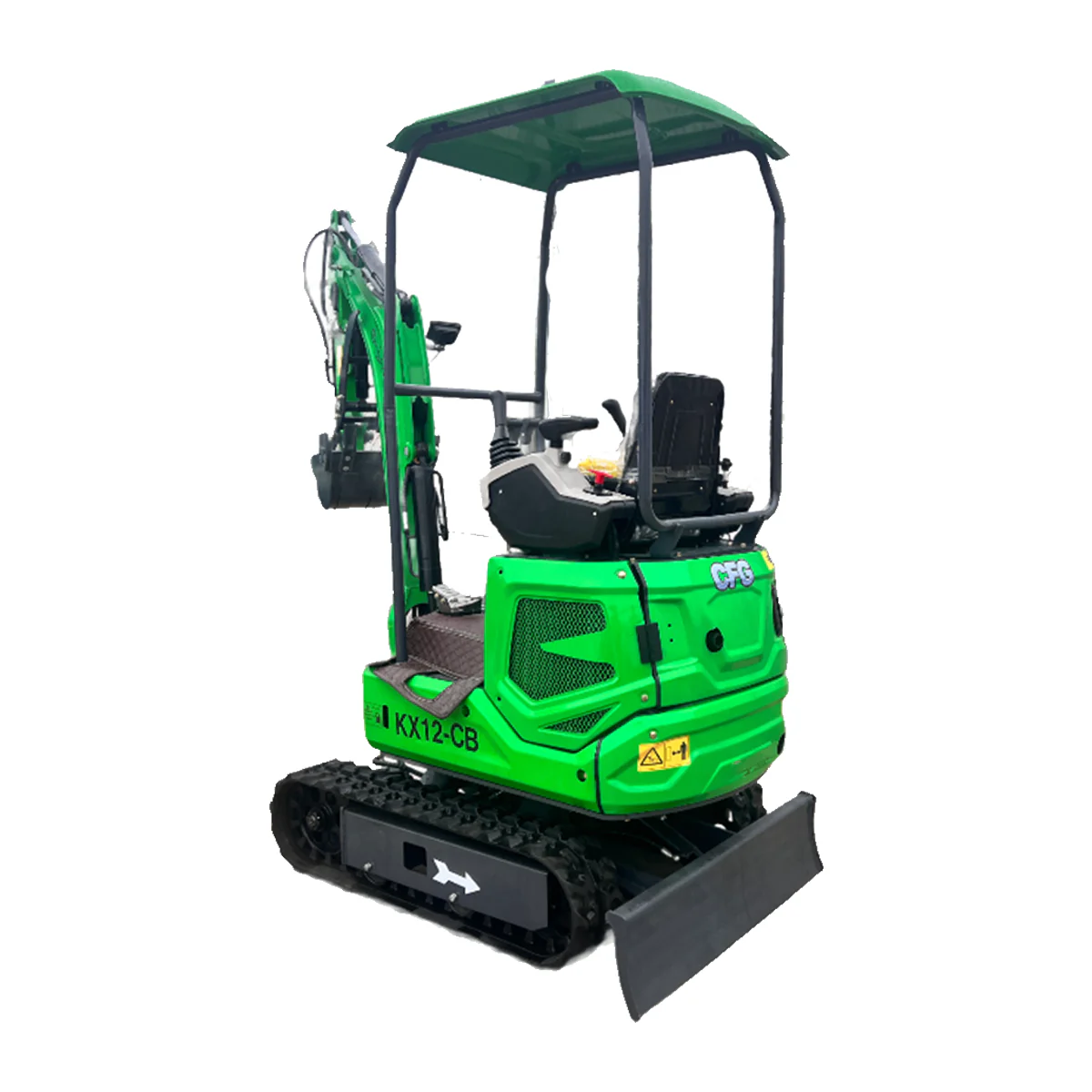 1 Ton, B&S Engine Mini Excavator w/ Hydraulic Thumb & Swing Boom | KX12-CB - Image 3