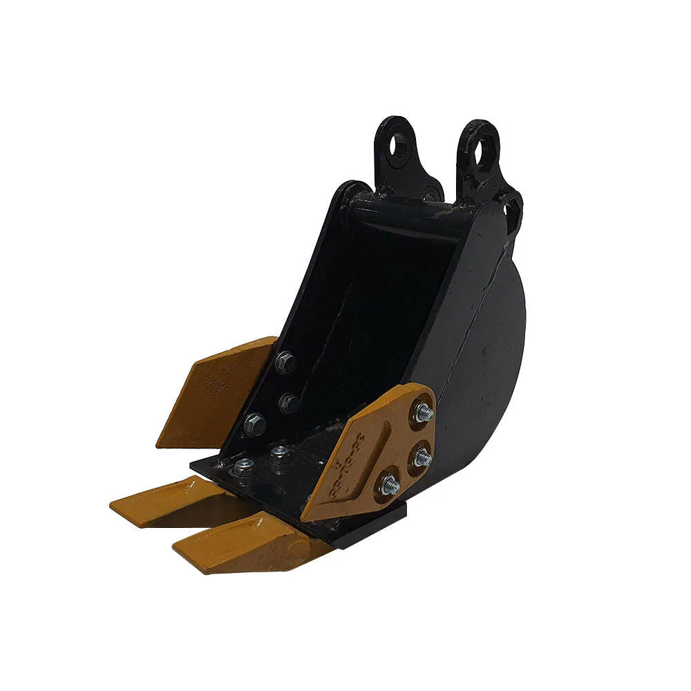 8" Bucket with tooth for 1-Ton 2-Ton Mini Excavator | 12EX-WD08 - Image 3