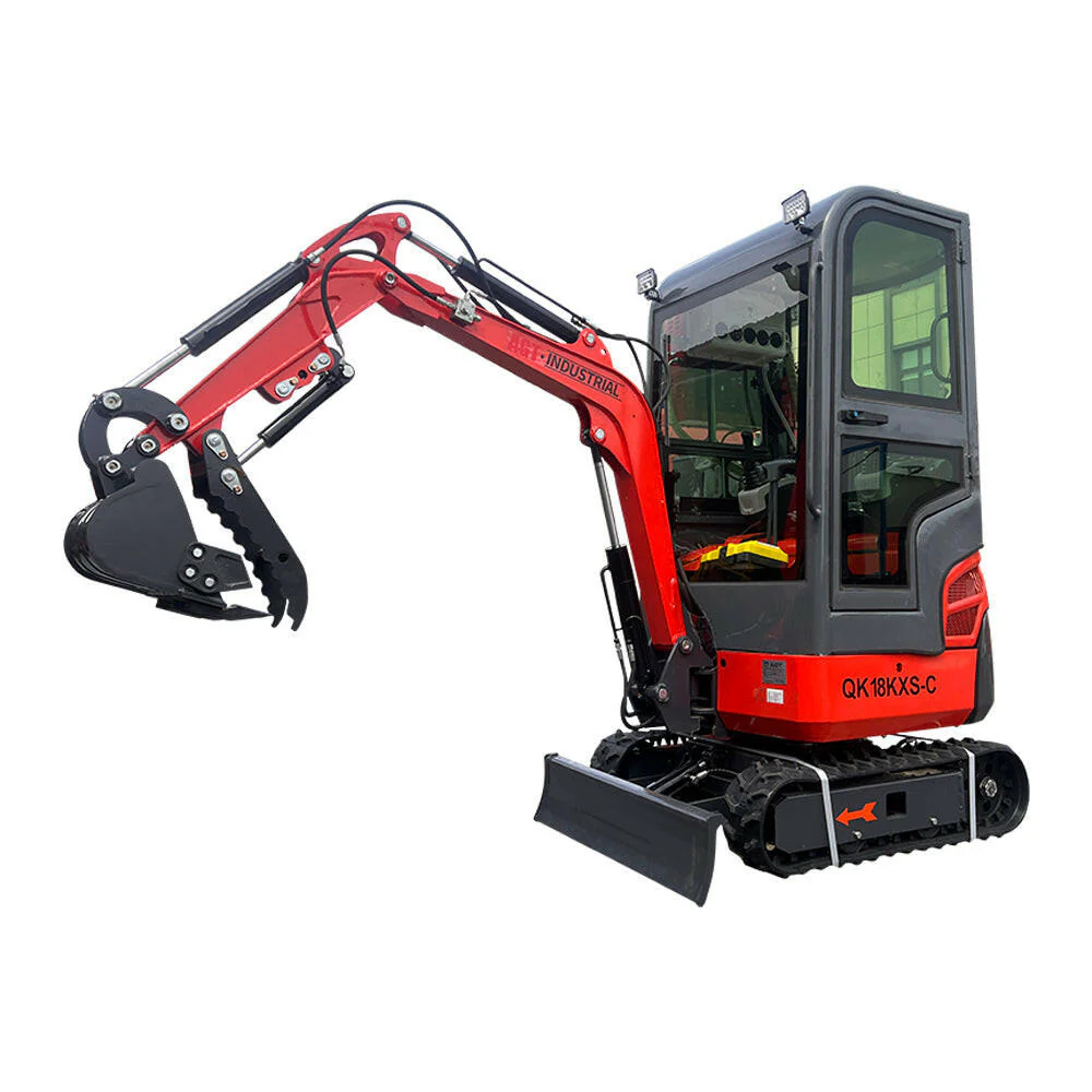 1-Ton, Kubota Engine Mini & Small Excavator w/Air Conditioning, Side Swing & Enclosed Cab | AGT-KH18K-CC - Image 3