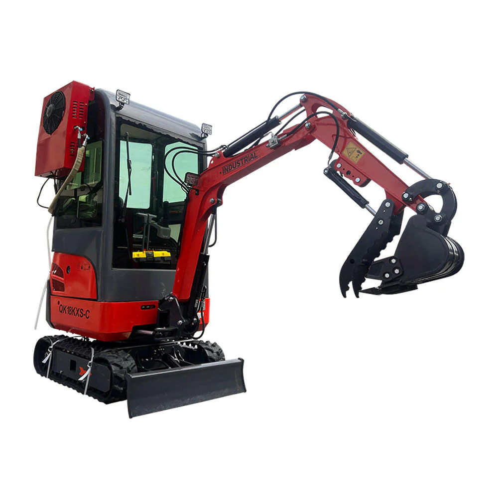 1-Ton, Kubota Engine Mini & Small Excavator w/Air Conditioning, Side Swing & Enclosed Cab | AGT-KH18K-CC - Image 4