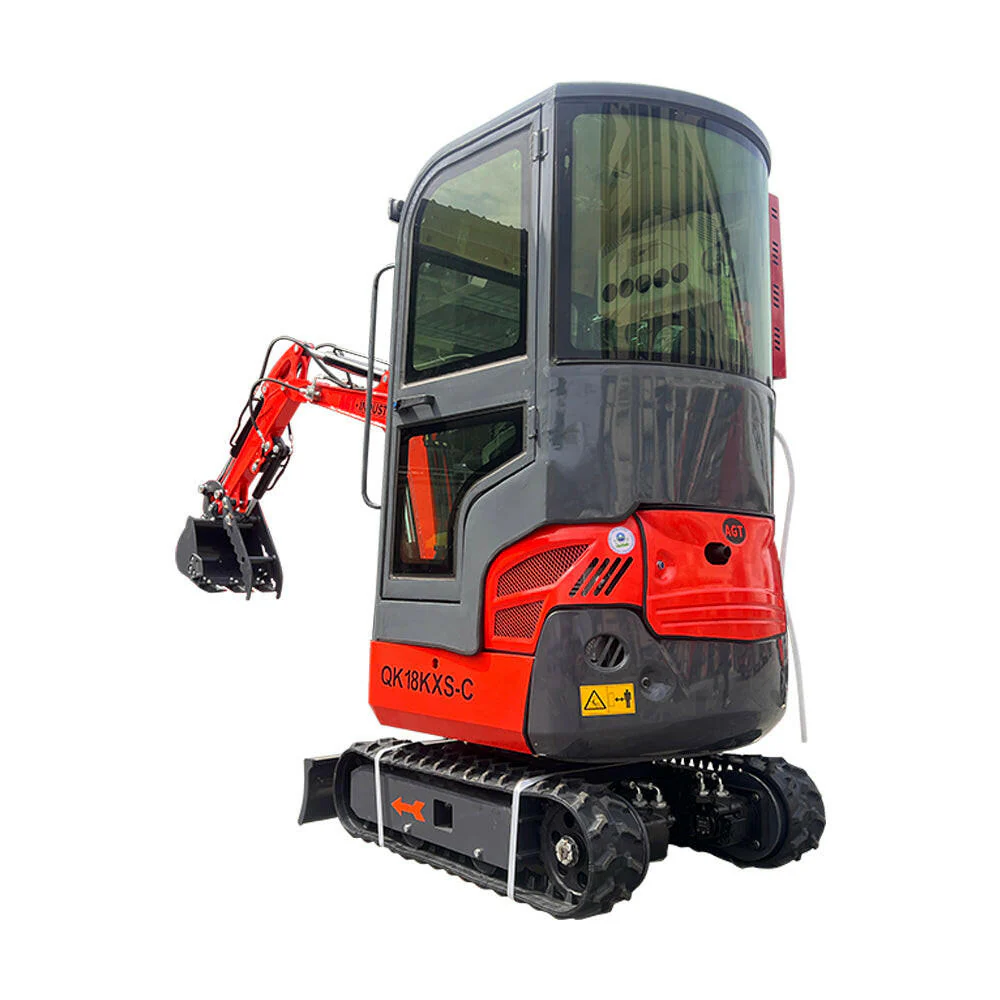 1-Ton, Kubota Engine Mini & Small Excavator w/Air Conditioning, Side Swing & Enclosed Cab | AGT-KH18K-CC - Image 5