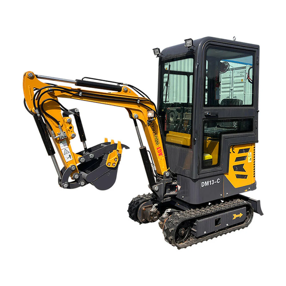 1 Ton, B&S Engine Mini Small Cab Excavator w/ Hydraulic Thumb & Swing Boom | AGT-DM13-C - Image 3