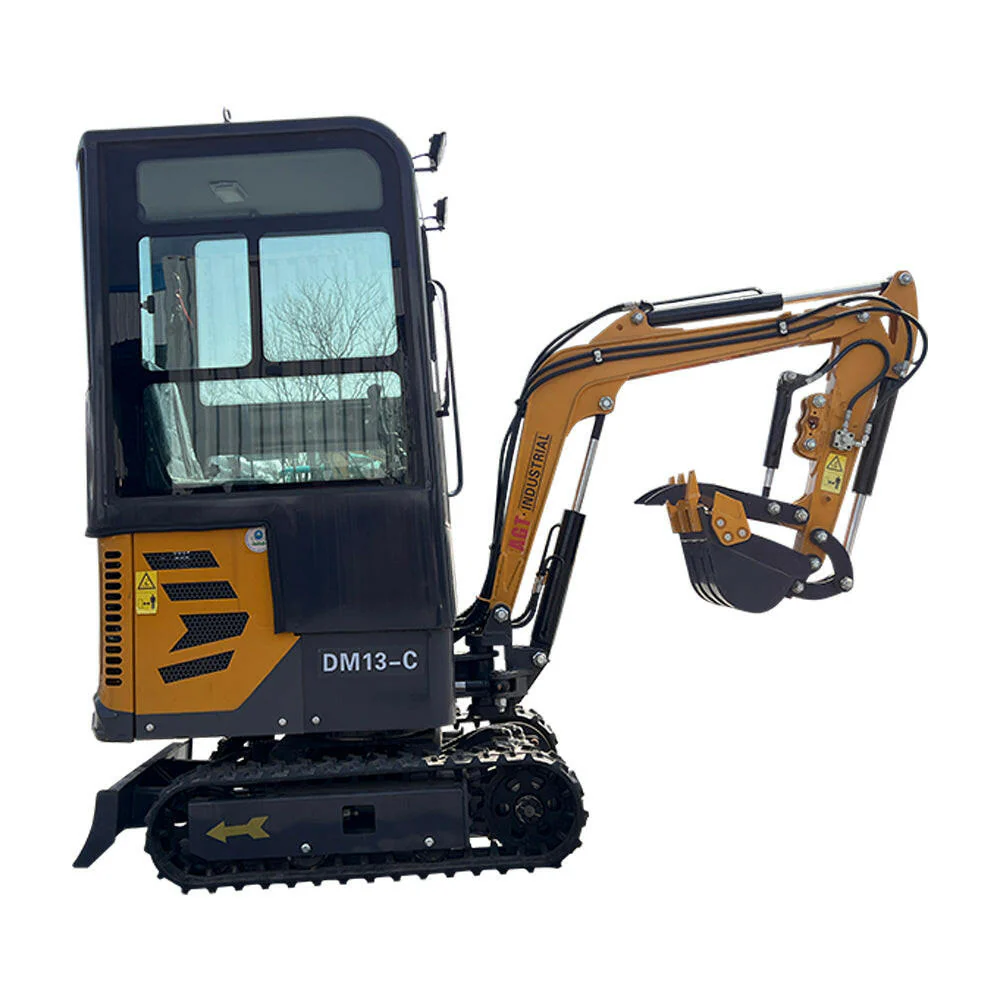 1 Ton, B&S Engine Mini Small Cab Excavator w/ Hydraulic Thumb & Swing Boom | AGT-DM13-C - Image 4