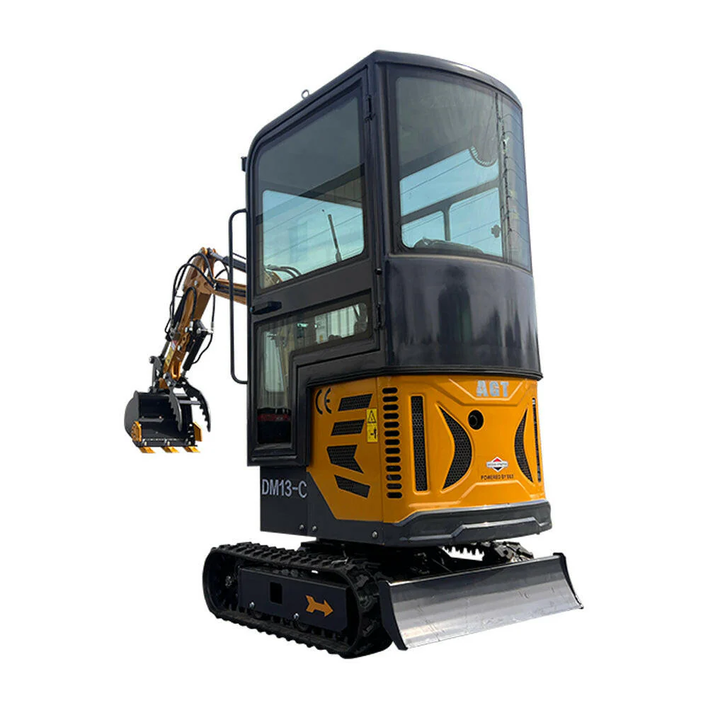 1 Ton, B&S Engine Mini Small Cab Excavator w/ Hydraulic Thumb & Swing Boom | AGT-DM13-C - Image 5