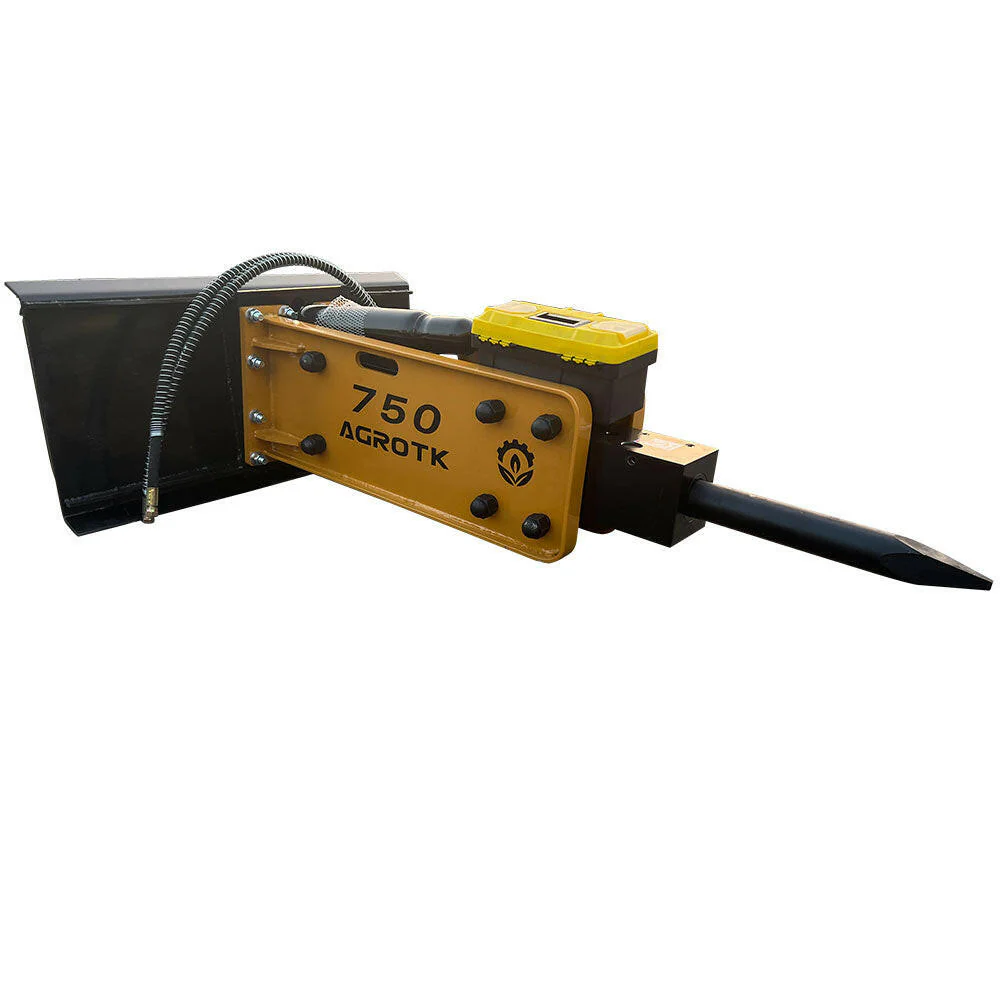 Skid Steer 750 Hydraulic Concrete Breaker For Sale | AGT-SSHH-750A - Image 3