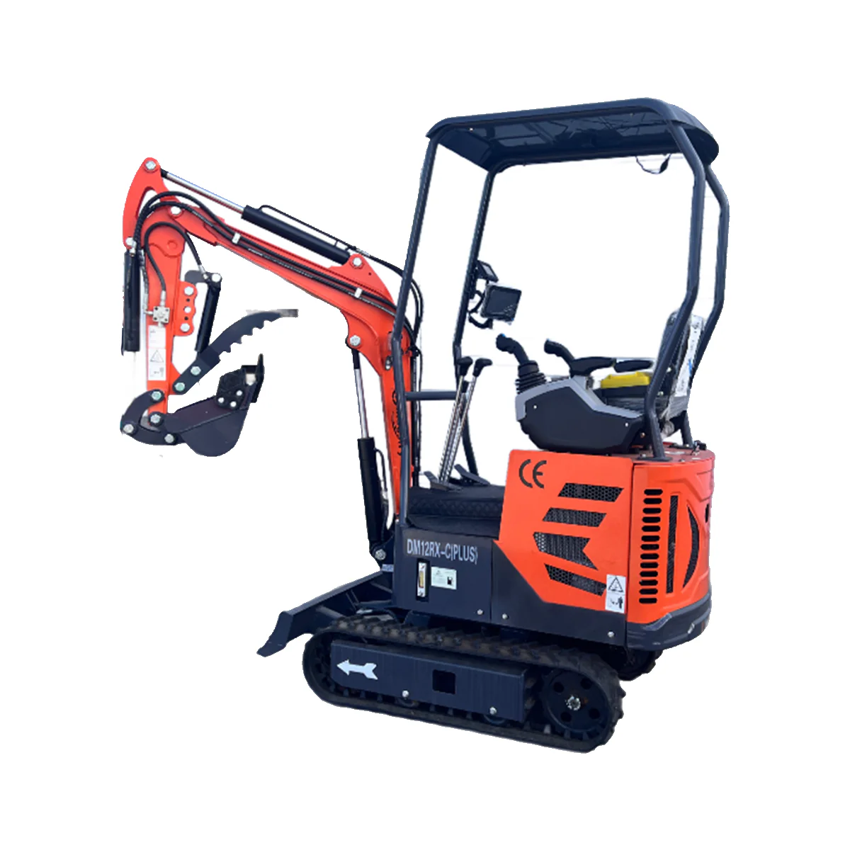 1 Ton, Upgraded Mini Excavator w/ Pilot Control & Swing Boom & Hydraulic Thumb & Features | AGT-DM12X-PLUS - Image 3
