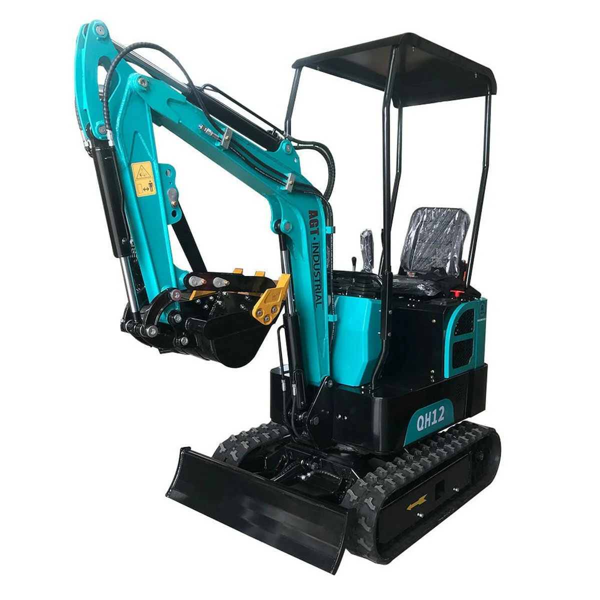 1 Ton, B&S Engine Mini Excavator | AGT-QH12 - Image 3
