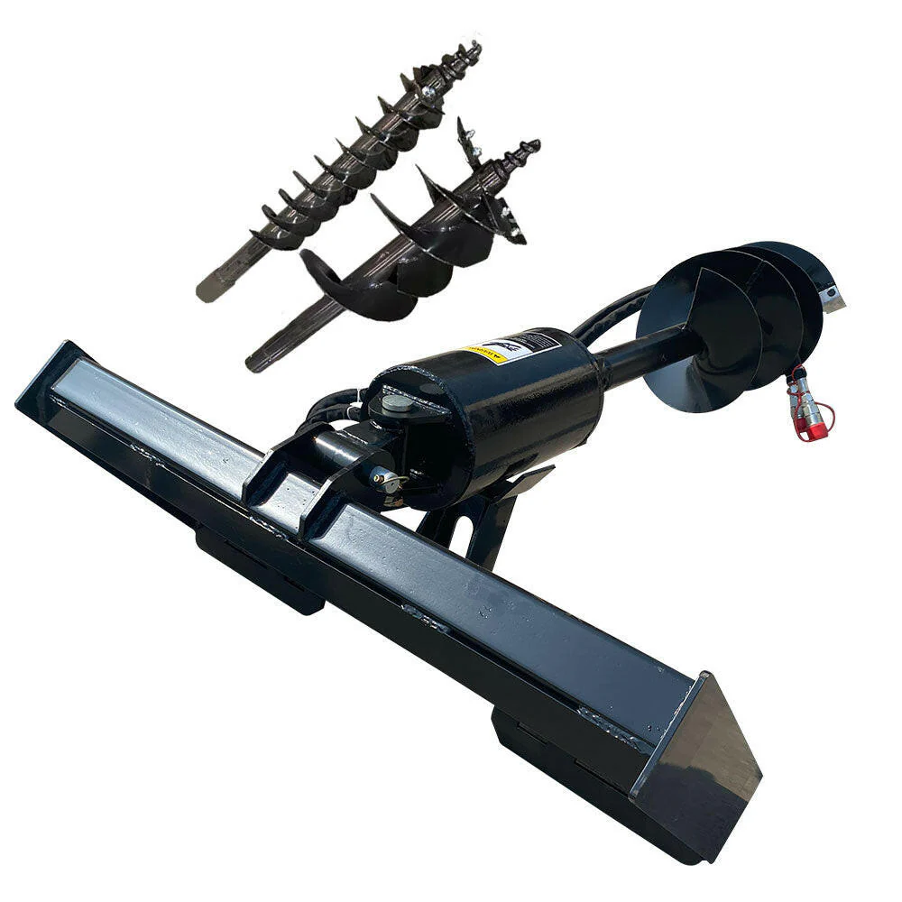 Skid Steer Hydraulic Auger with 3 bits For Sale 12-16 gpm | AGT-SSECAG-Y - Image 3