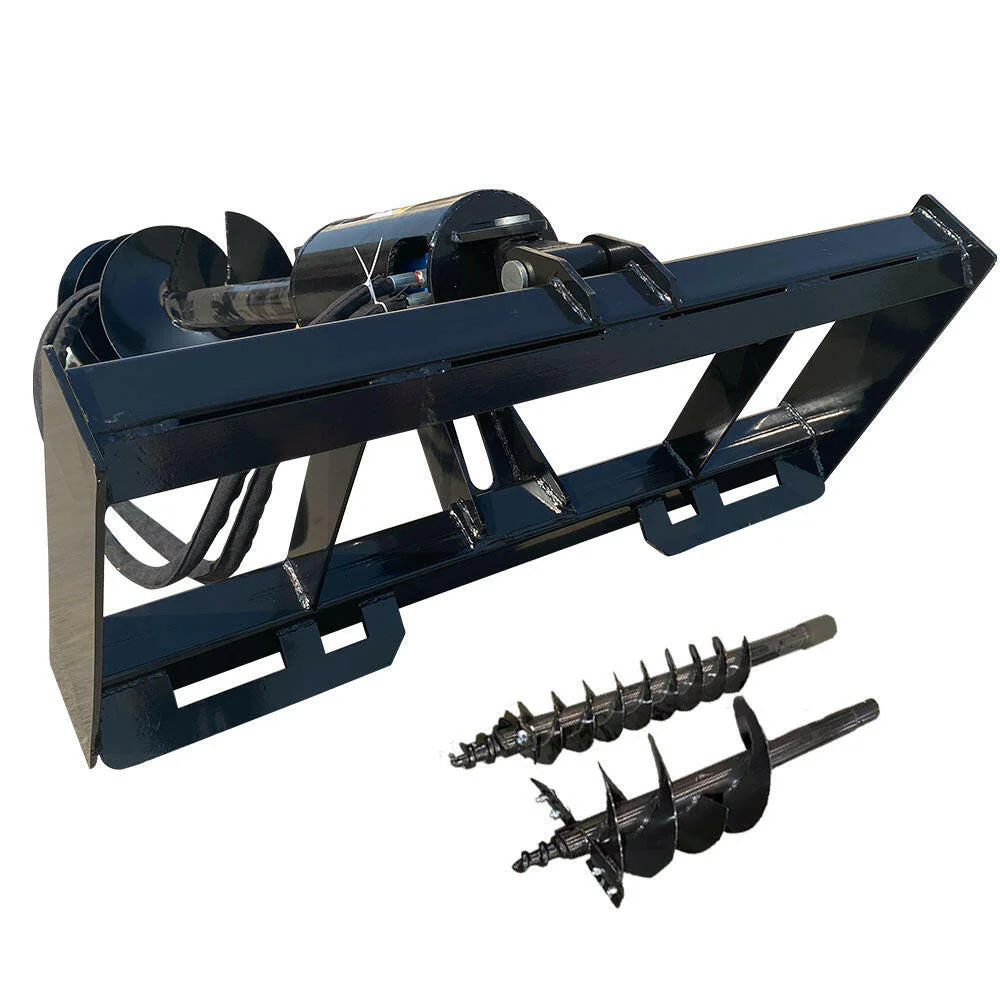 Skid Steer Hydraulic Auger with 3 bits For Sale 12-16 gpm | AGT-SSECAG-Y - Image 4