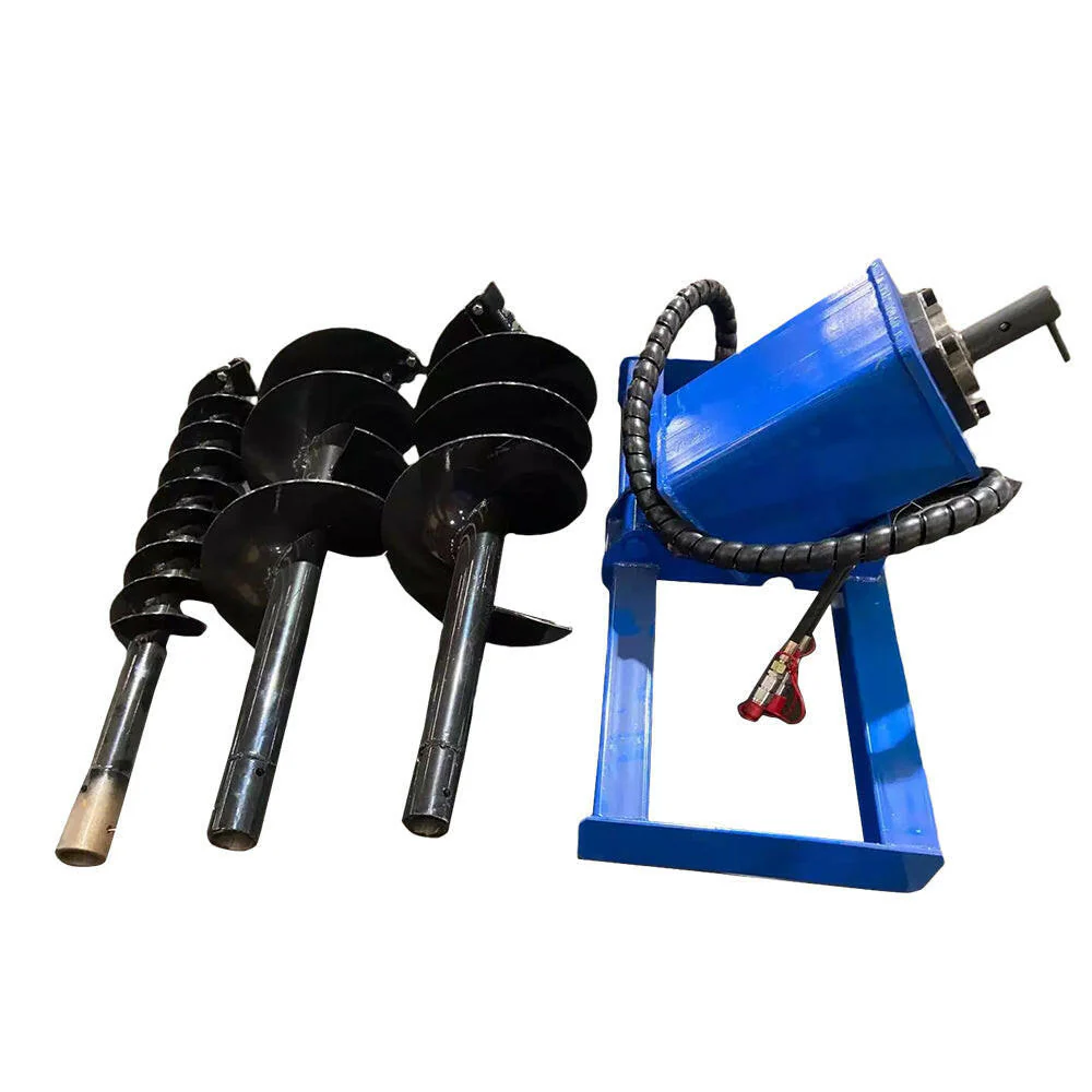 Skid Steer Hydraulic Auger with 3 bits(6", 12", 14" )| AGT-SSECAG-Y-BL - Image 4