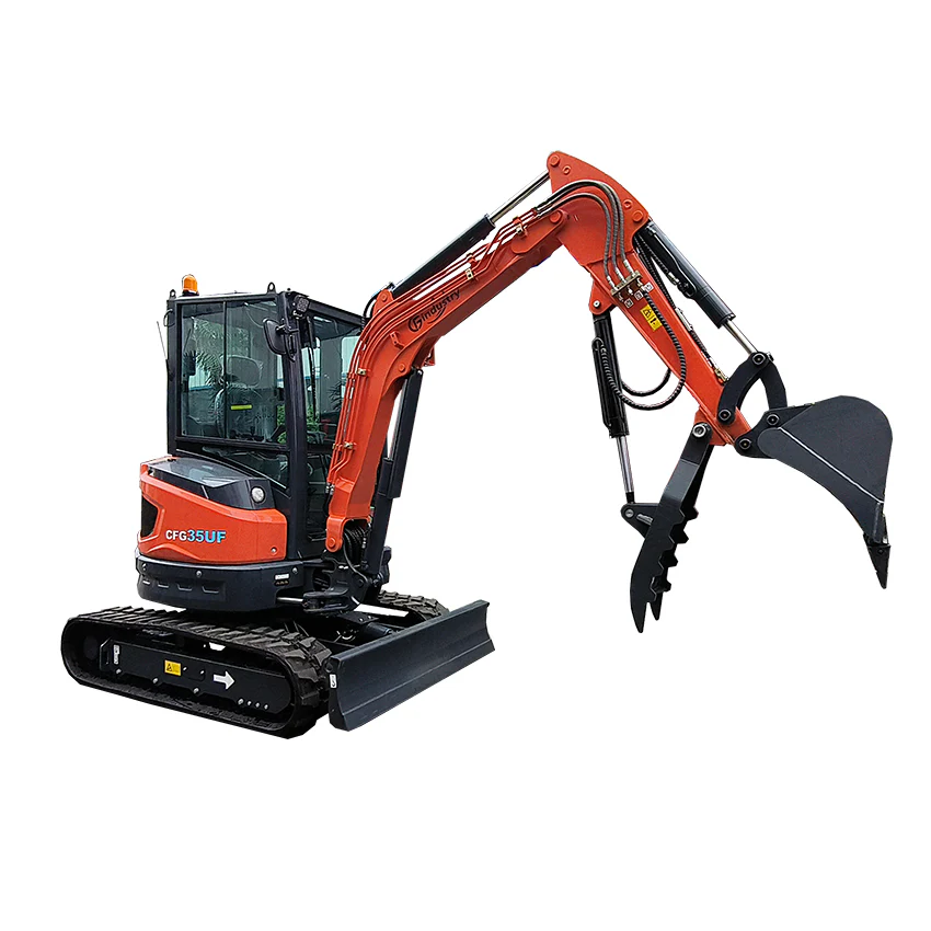 2.8 Ton, Kubota Diesel Engine Mini Excavator w/ Hydraulic Thumb | CFG35UF - Image 7