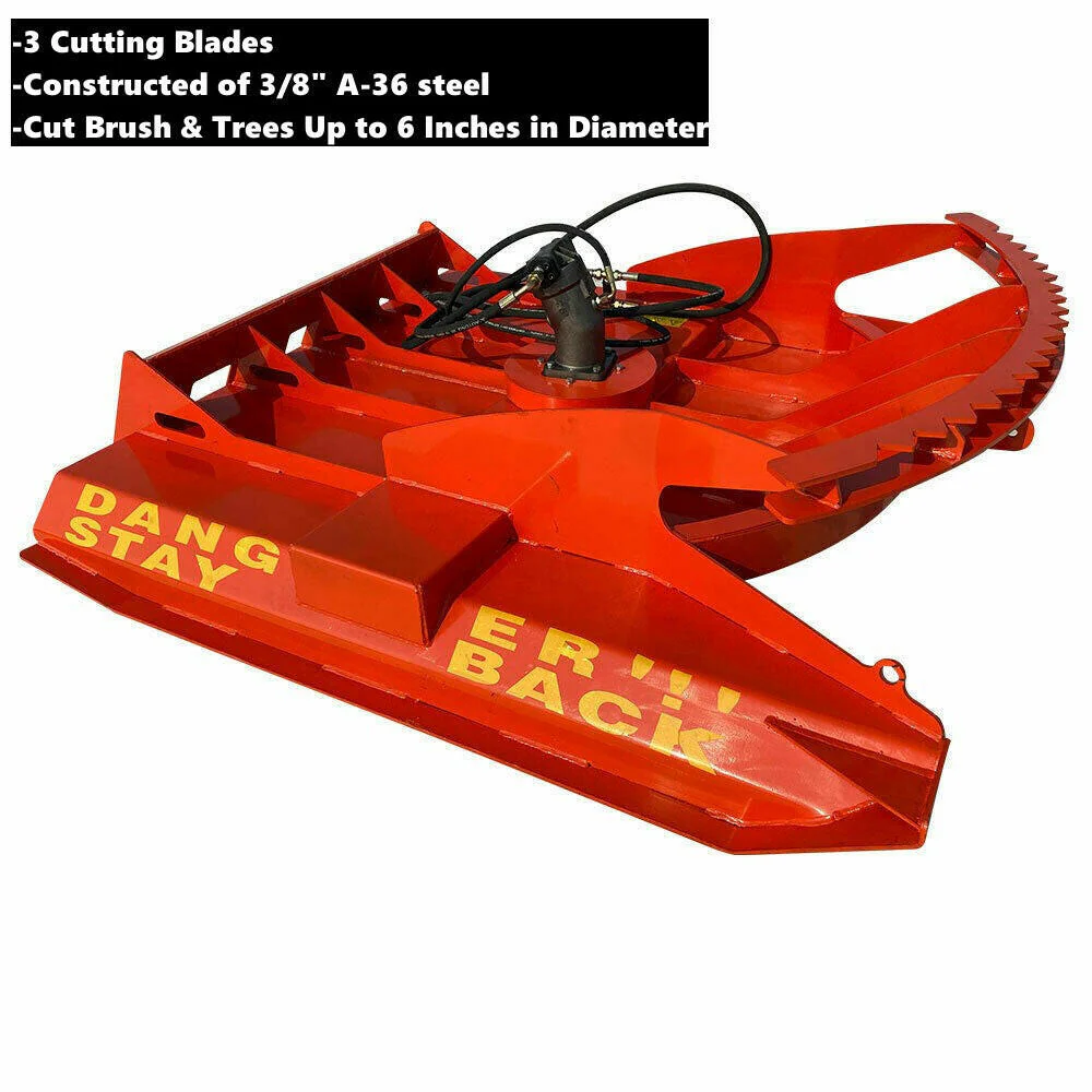 72 '' Heavy Duty Skid Steer Brush Cutter, 3 Blade | AGT-HDRC72 - Image 2