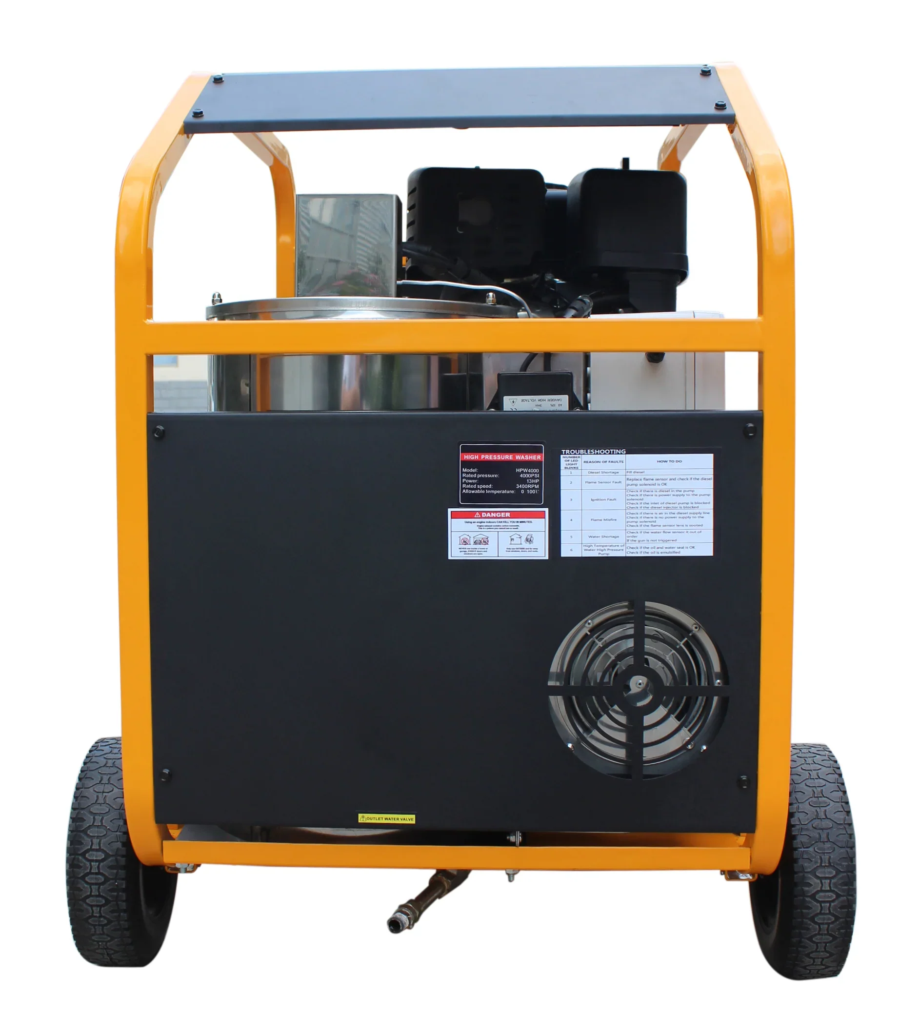 Hot Water High Pressure Washer Machine 3000 PSI | AGT-HPW3000-1 - Image 3