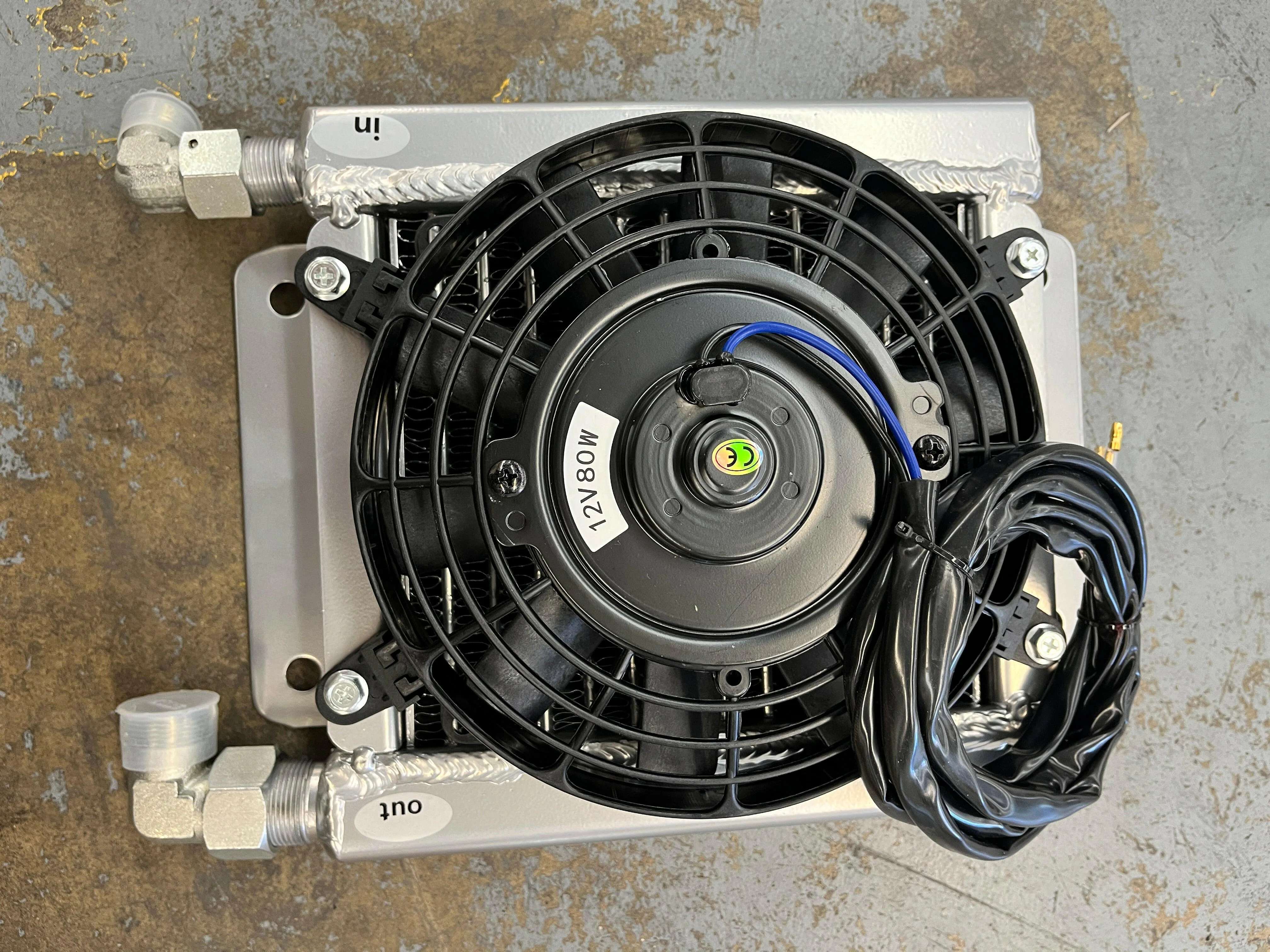 Hydraulic Oil Cooler Radiator Plus Fan For AGT Mini Excavators | H12-QH12SRQ - Image 3